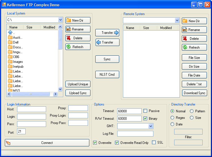 .NET SFTP Library screenshot